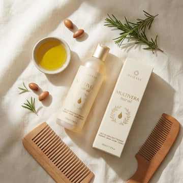 Oliesse Multivera hair oil bottle standing